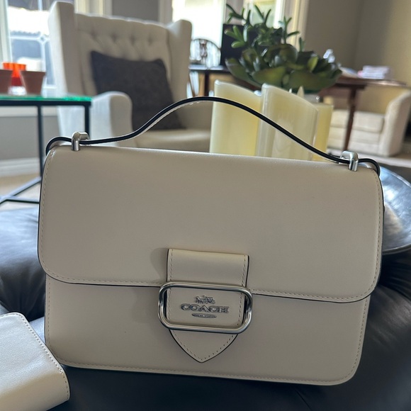 COACH LRG SQUARE XBODY IN CHALK SILVER HARDWARE - Picture 6 of 8